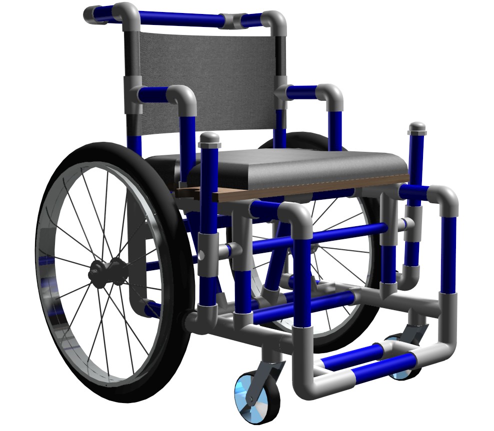 PVC Pipe Wheelchair by Juan Esteban Velez at