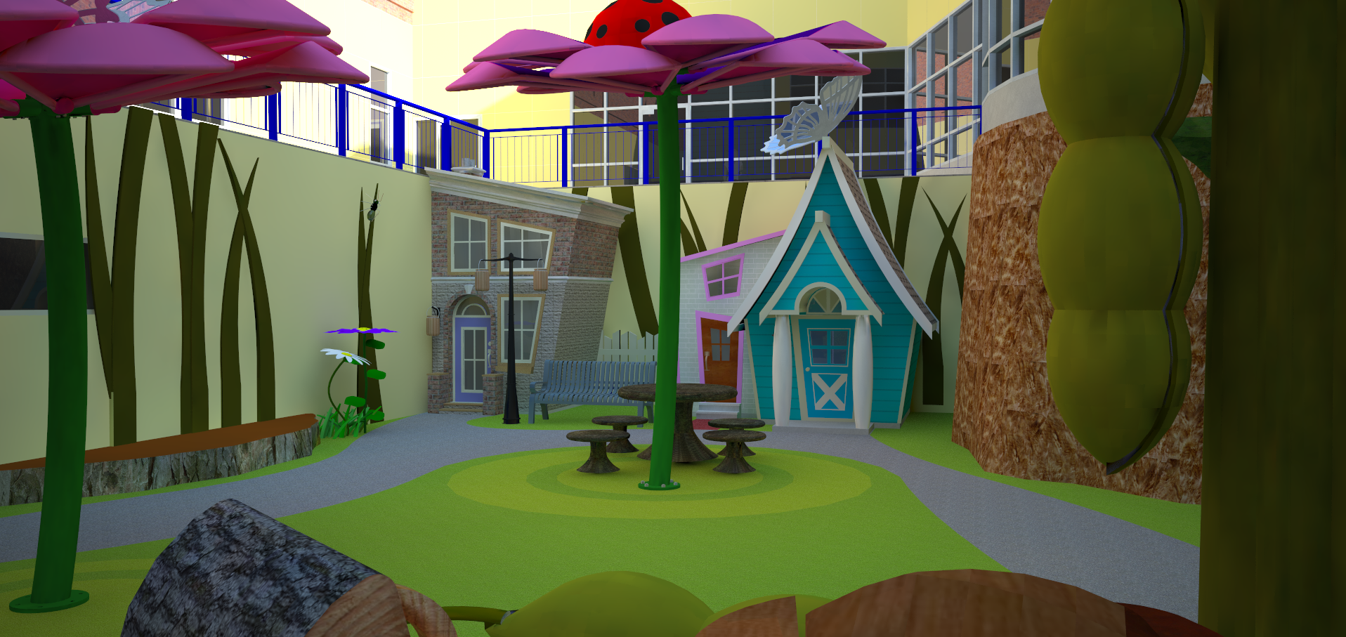 Rainbow Babies Hospital The Healing Garden by Nathan Guice at