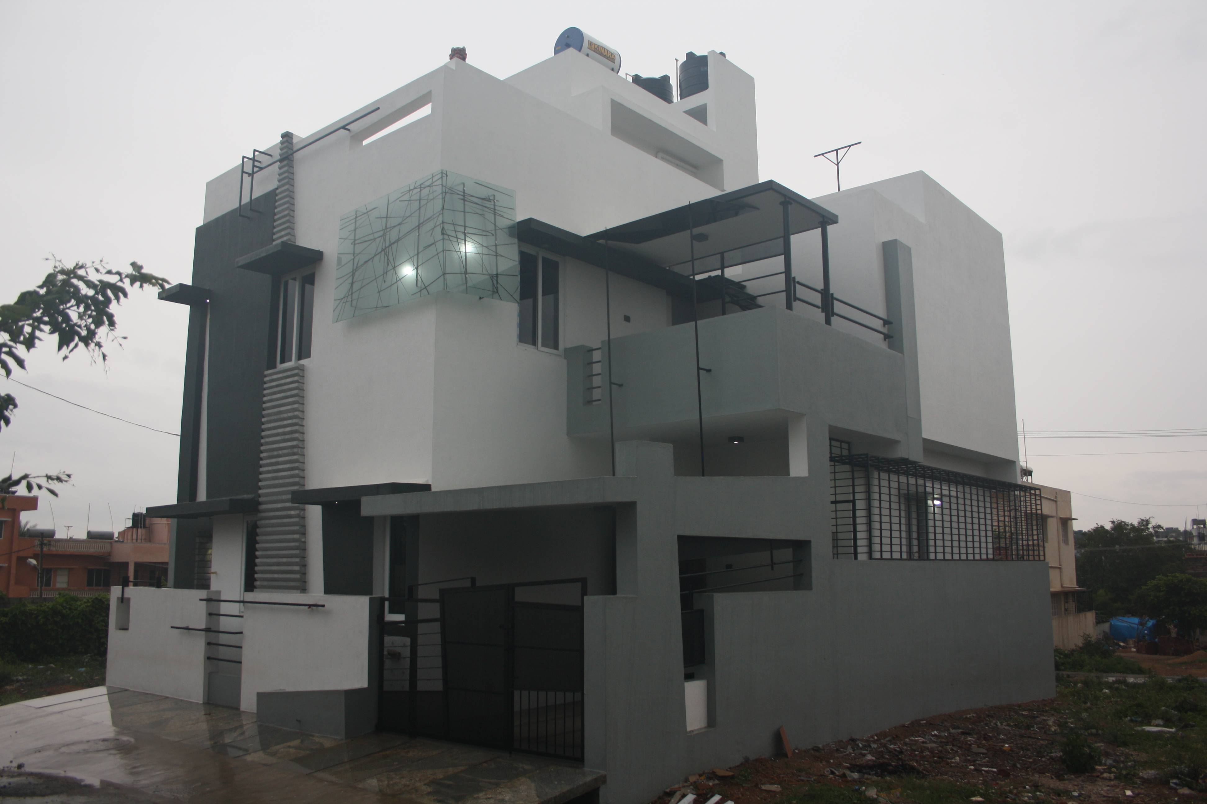 House Designs Bangalore Front Elevation by Ashwin