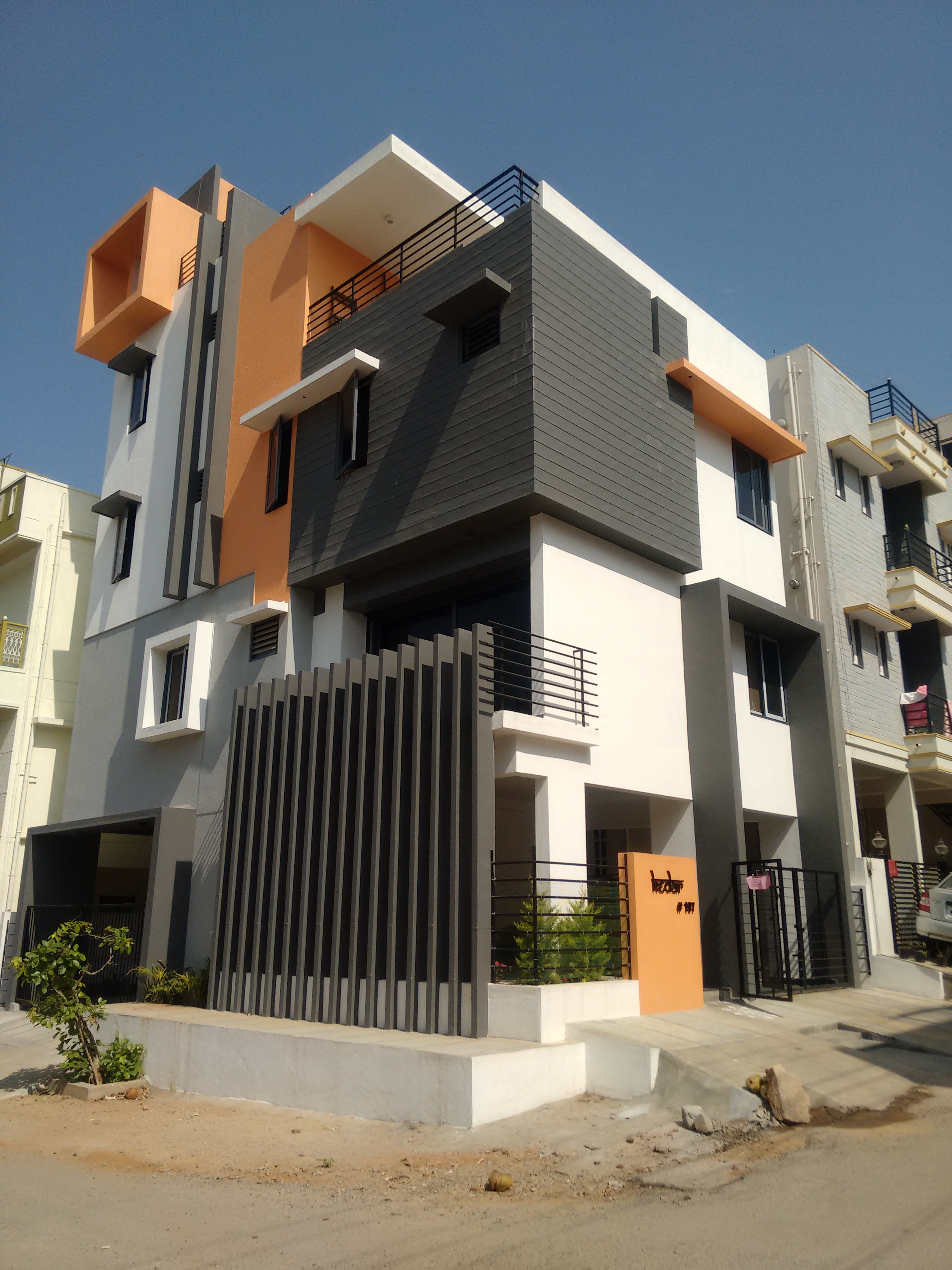 architects in bangalore house designs bangalore front elevation by