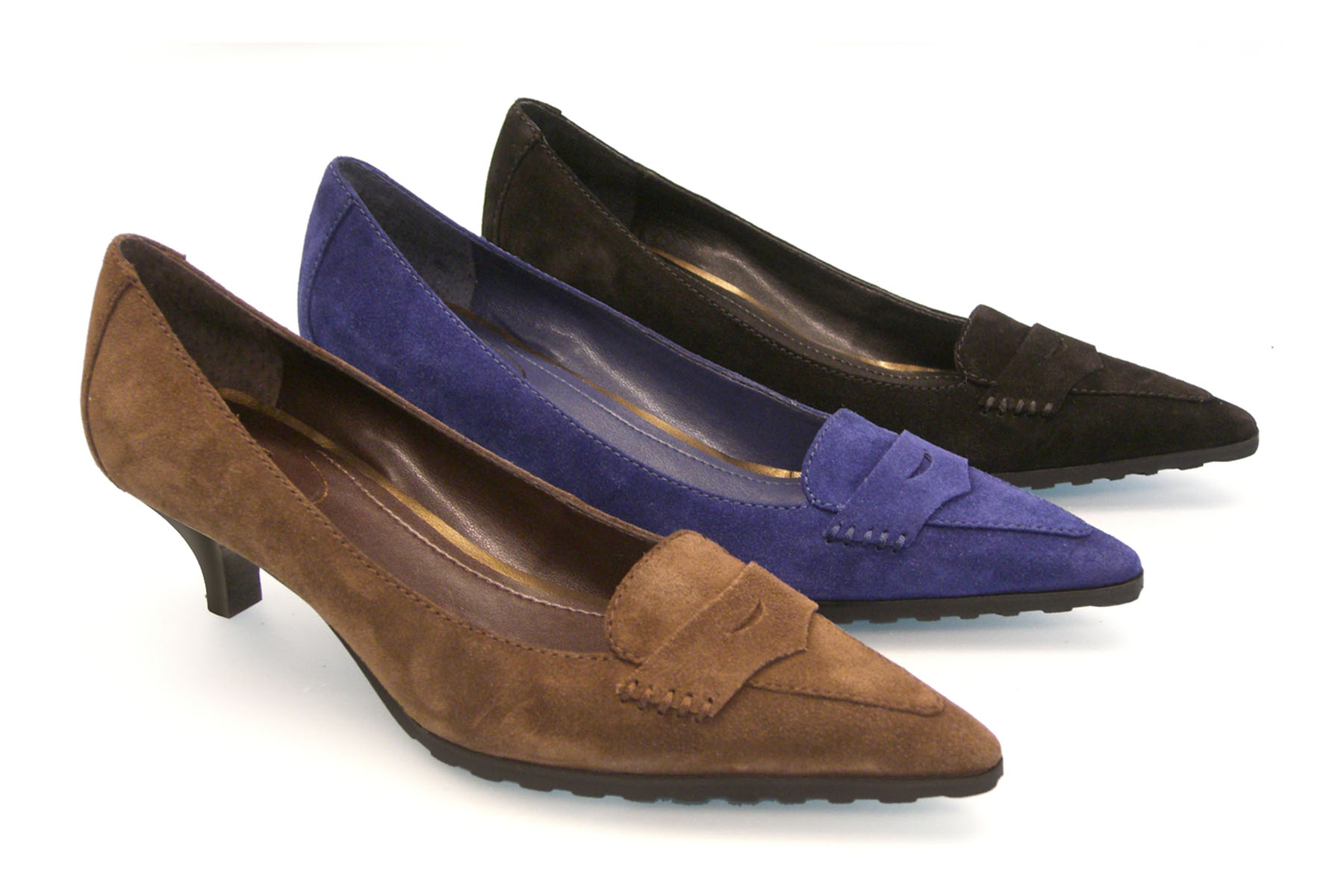 Kitten Heel Pump - I designed, developed and detailed this as a Retail exclusive as part of E-Collection: Fashion shoe look with Comfort shoe fit and feel