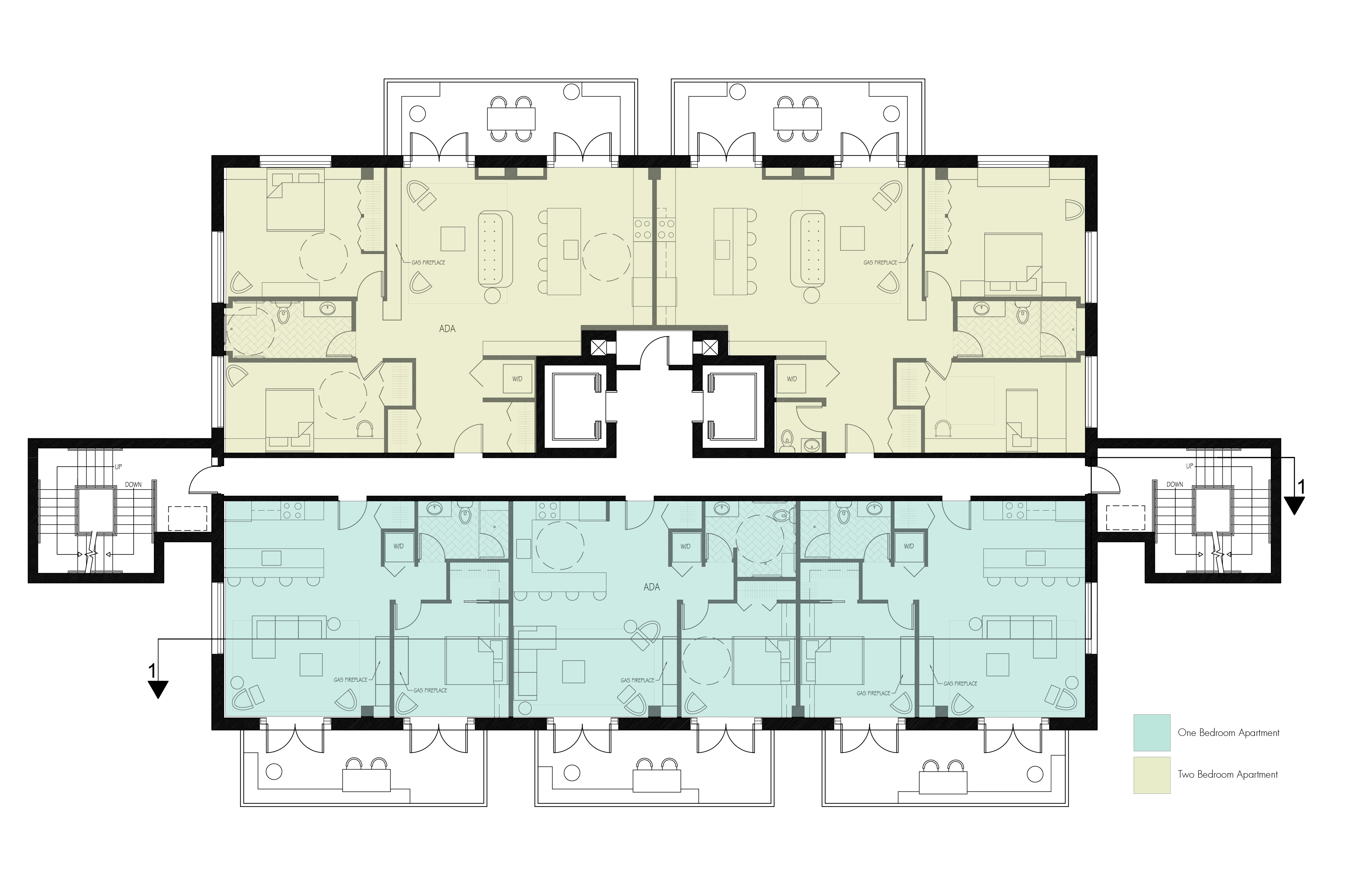 3 bedroom 4 plex plans