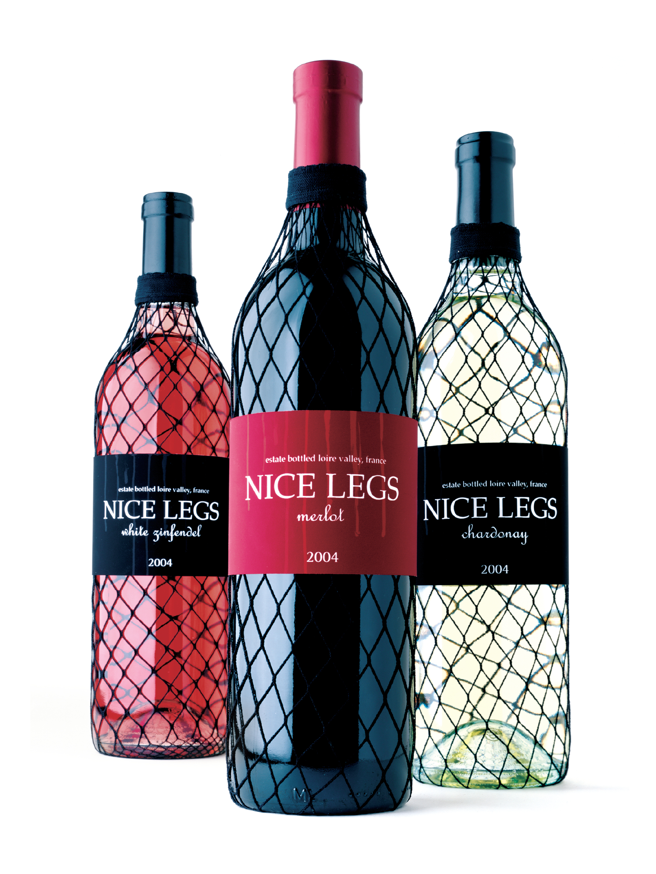 Nice Legs Wine Bottles by Michelle Bergeron at
