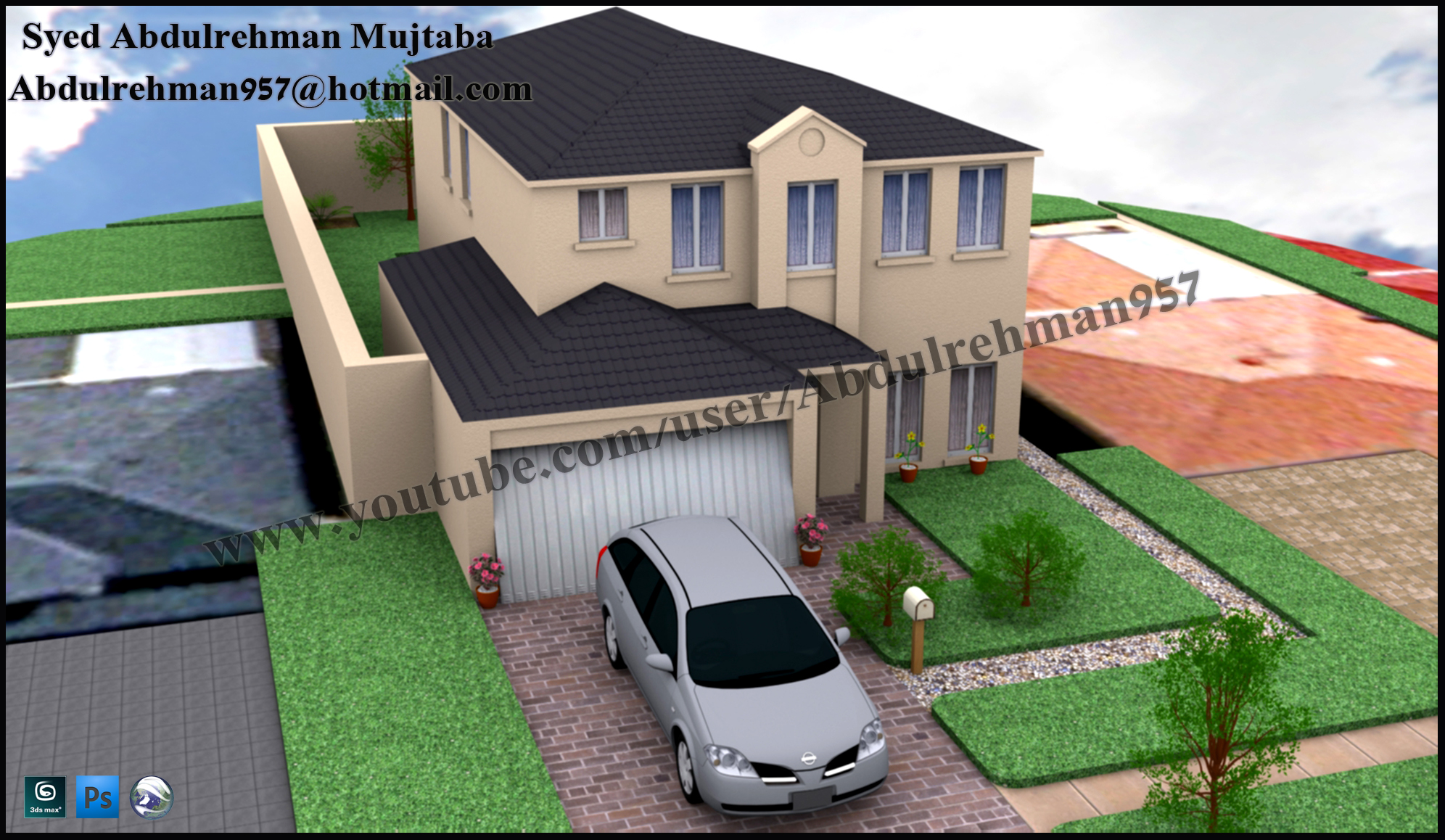 Full house 3d model Full house 3d model