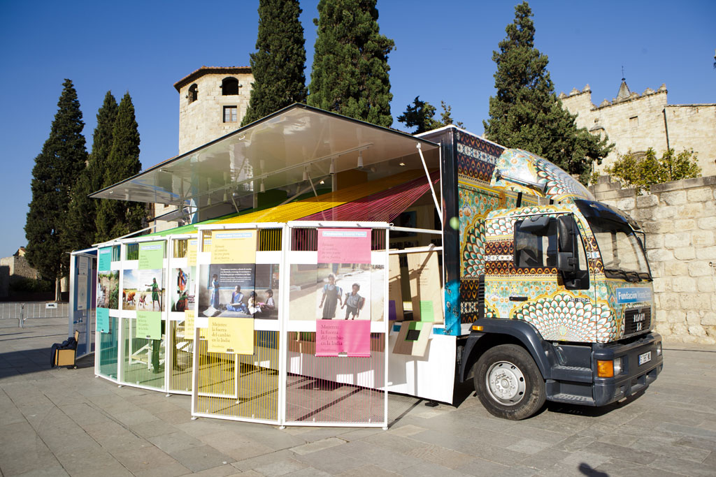 Mobile exhibition by MAAY Studio at