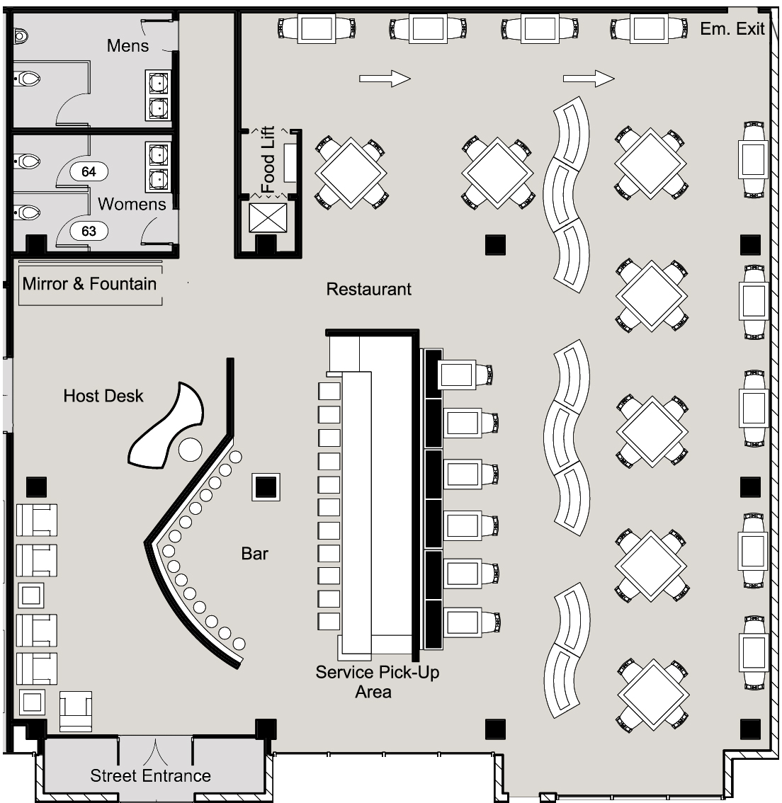 Plan Architecturale D'Un Restaurant Best Home Decoration