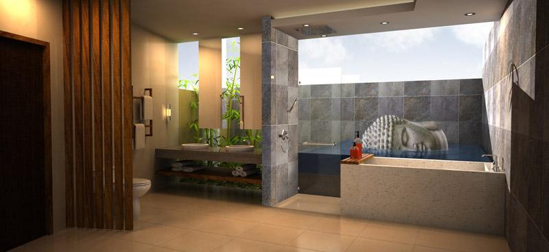 Bali Bath Tropical Bathroom Orange County By Susan Thiel Casa Michael Bathroom Bali By Danur