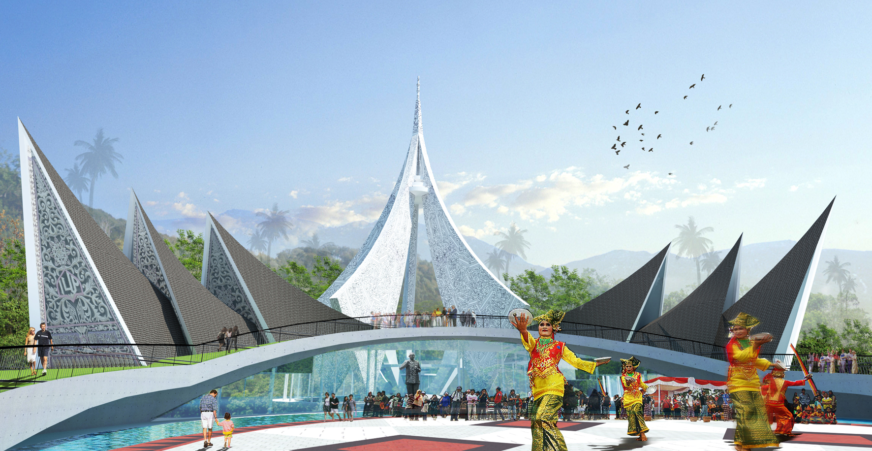 Megahnya Monumen Nasional Pemerintahan Darurat Republik ...