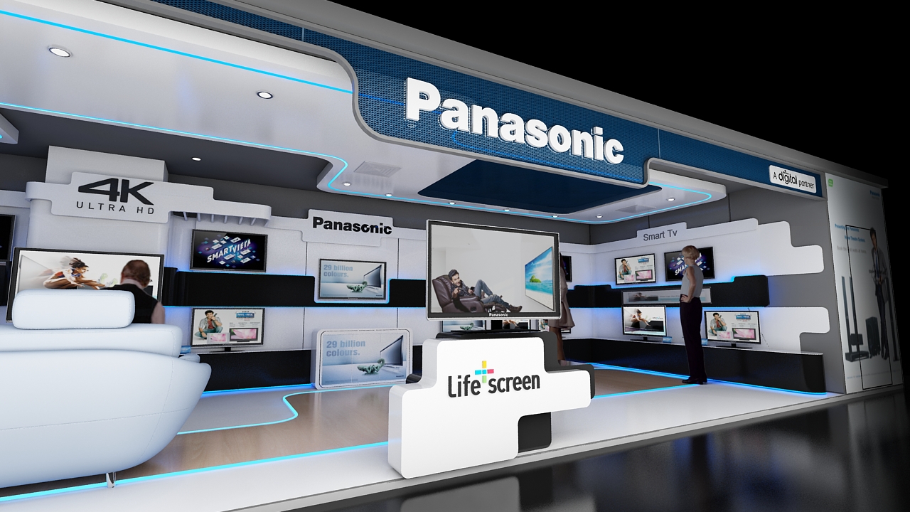 panasonic tv showroom by Rajan Priyadarshi at
