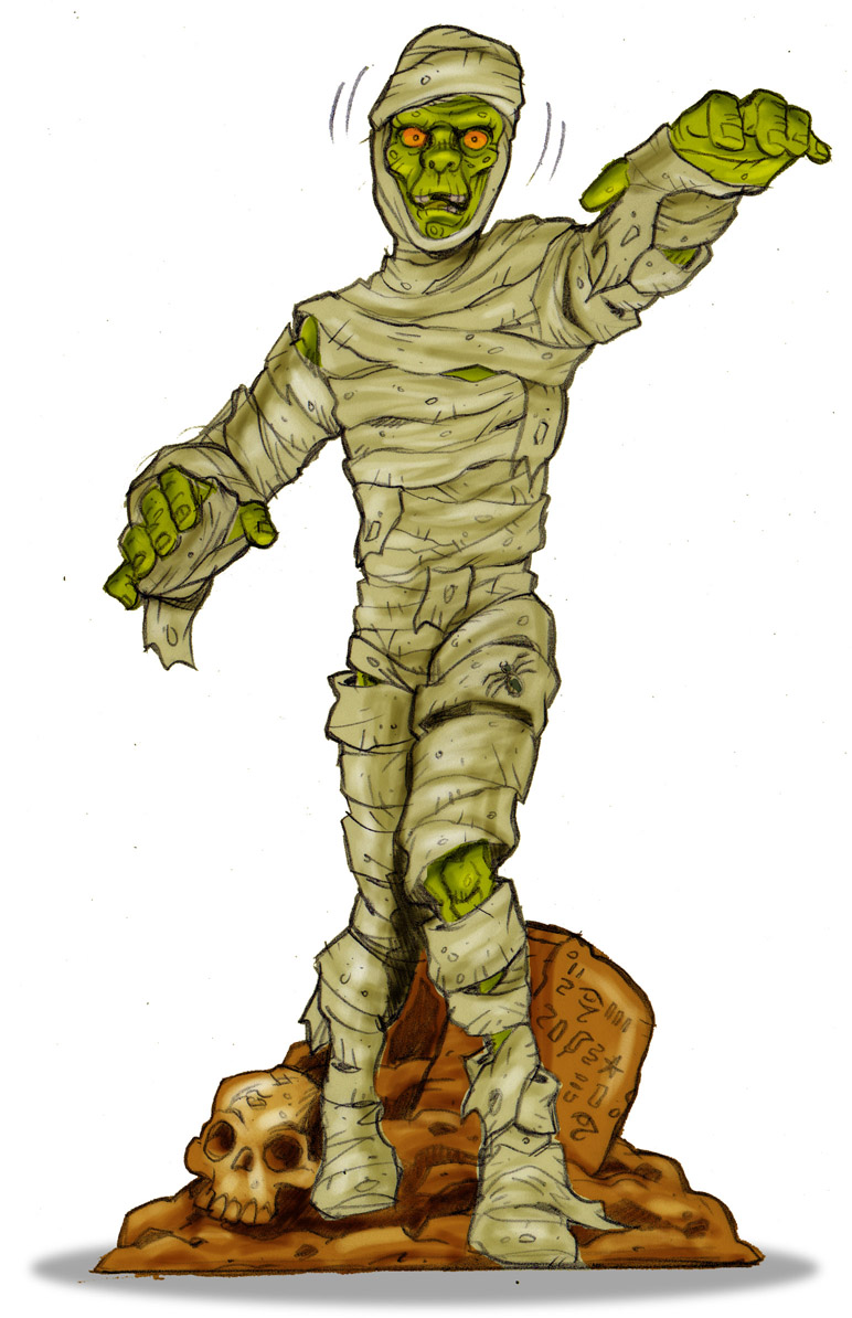 mummy drawing