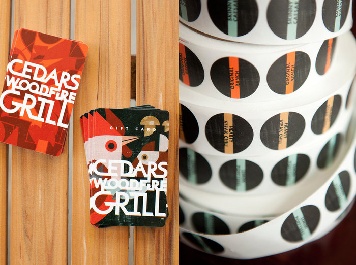 Cedars Woodfire Grill Branding & Environment by Garrett Owen at