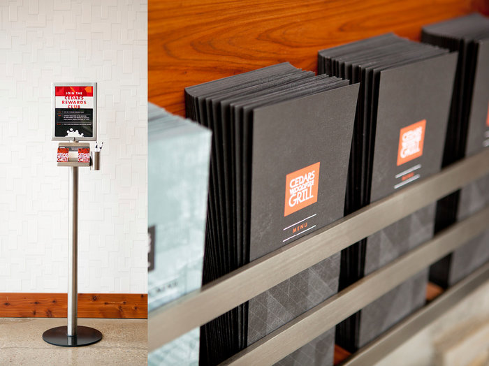 Cedars Woodfire Grill Branding & Environment by Garrett Owen at