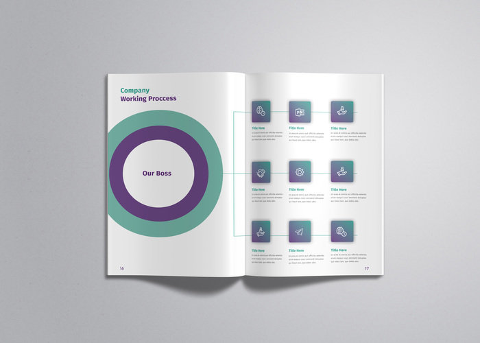 Company profile, Brohcure design template by Barun Chandra Sarker at ...