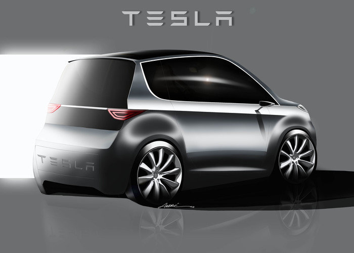 TESLA CITY CAR by André Domingues at
