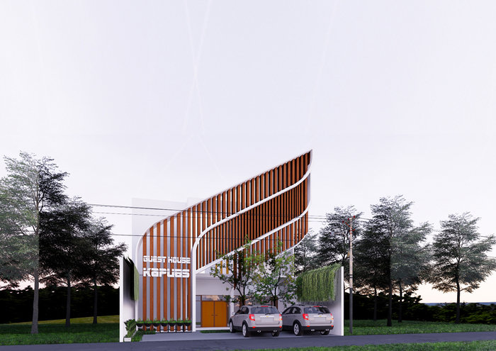 Project Design Fasade Guest House by Akhdiat Iqbal Maulana S.Ars at