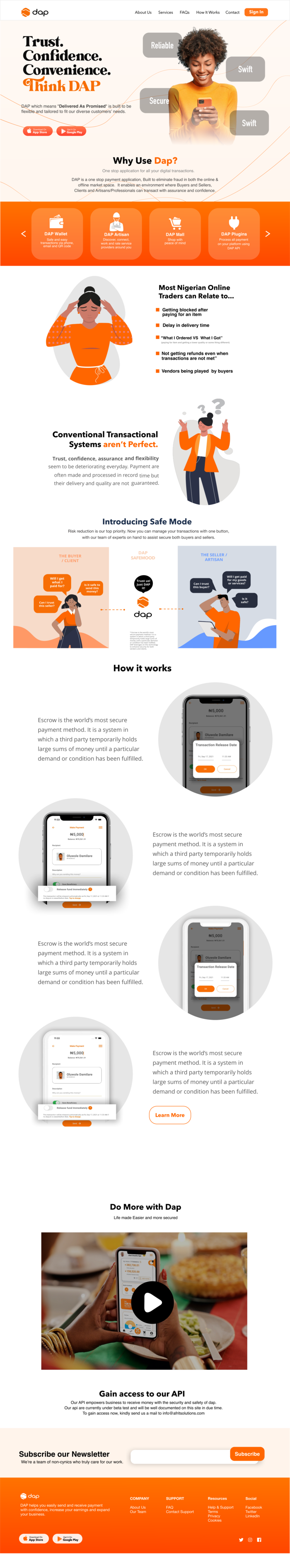 Dap - User Interface for dap website and web app by Samuel Pascal at ...