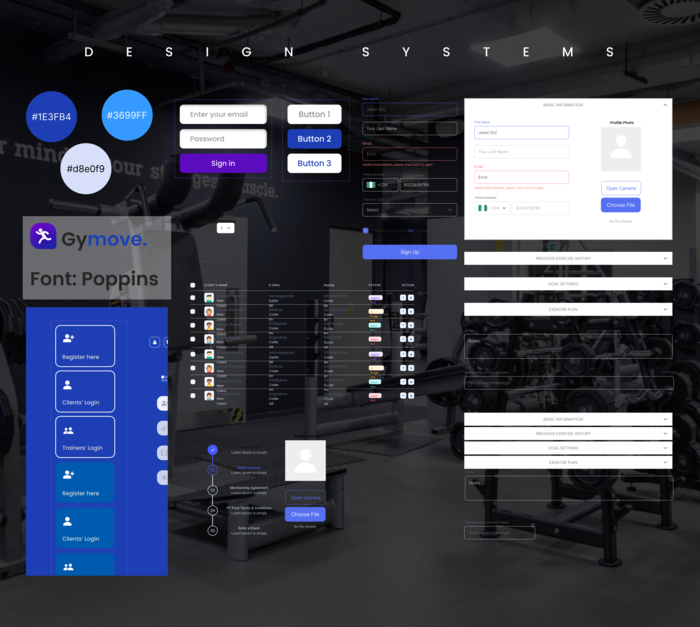 Gym Dashboard UI/UX Design by Raseck Kiel Poso at Coroflot.com