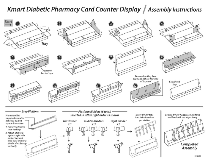 POP Display Retail Instruction Sheets by Steve Rowe at Coroflot.com