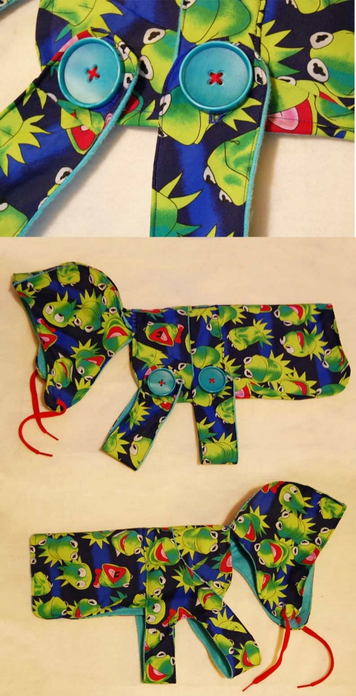 Upcycled Umbrella Dog Rain Coat by Recycling Zychal by Taryn Zychal at