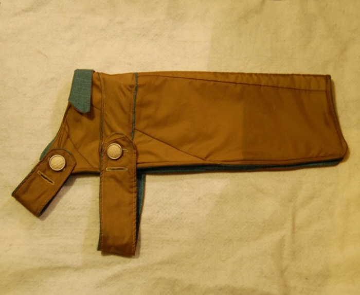 Upcycled Umbrella Dog Rain Coat by Recycling Zychal by Taryn Zychal at