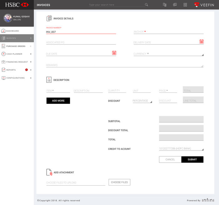 Veefin Desktop Application by Kunal Gosavi at Coroflot.com