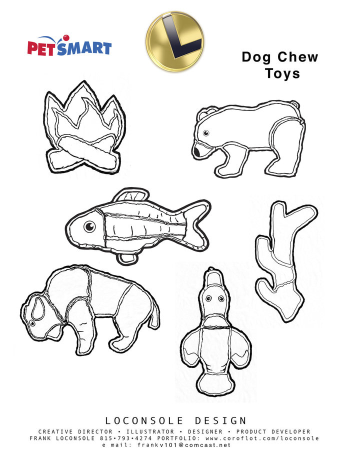 Petsmart Product Designs by Frank Loconsole at