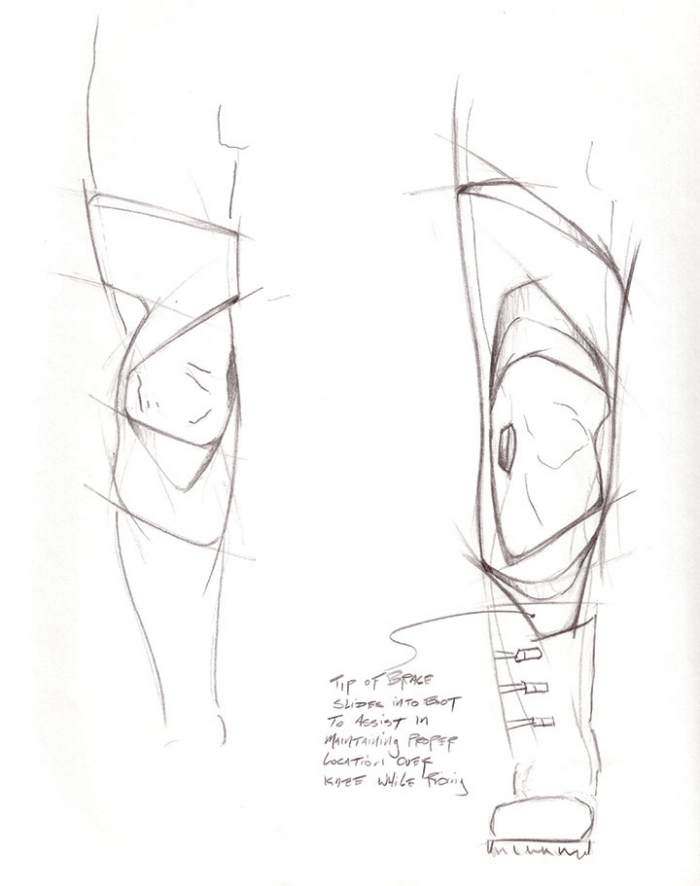 Carbon Fiber Knee Brace by Burl Johnson at