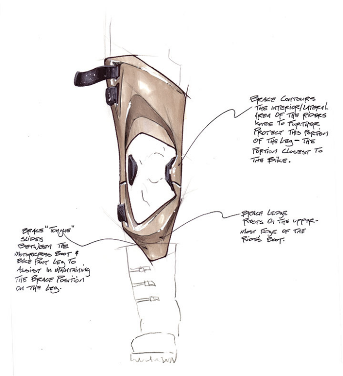 Carbon Fiber Knee Brace by Burl Johnson at