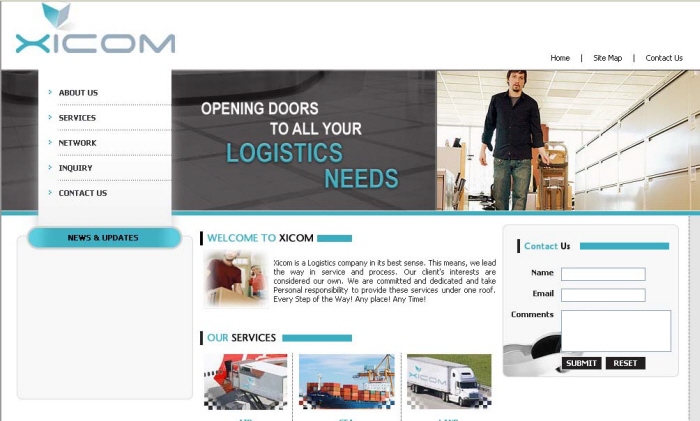 Ximcom Logistics Web Sites by ishshiv ishshiv at Coroflot.com