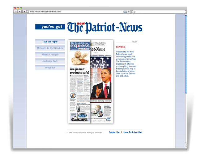 The PatriotNews Redesign Campaign by Catherine Pages at