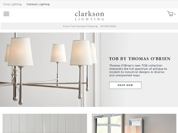 Web Development & E-Commerce: Circa Lighting, Clarkson Lighting by ...