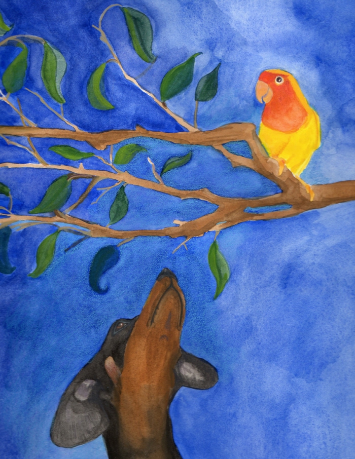 Gouache and Colored Pencil by Wandie Ortiz at