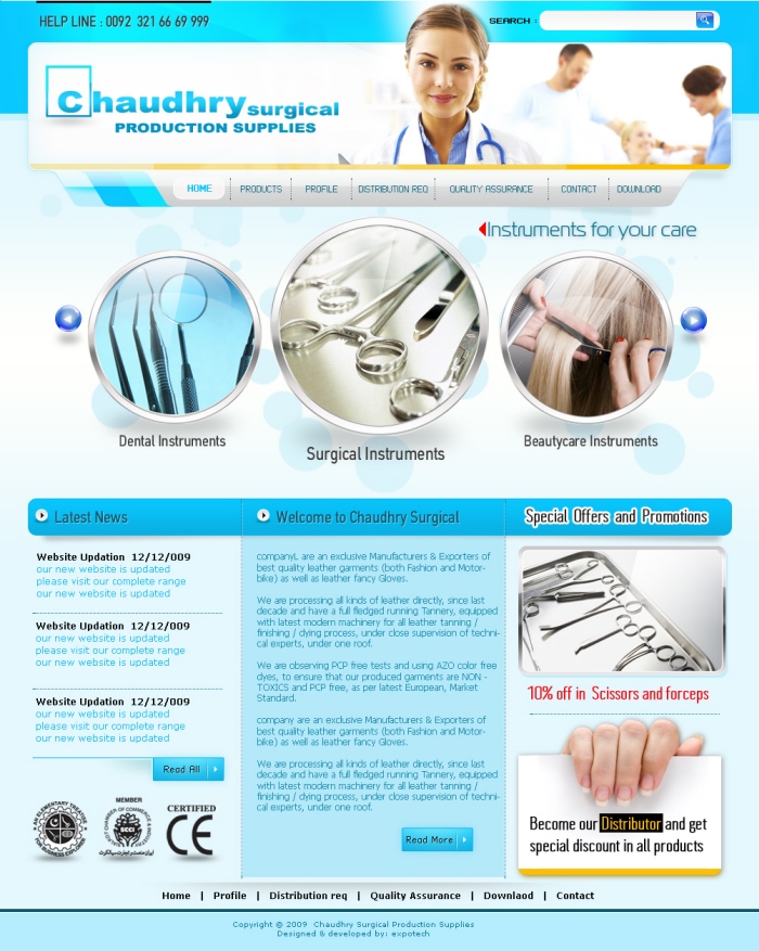 Web Templates Portfolio By Arfan Shamas At Coroflot Medical Template Surgical Denatal Veterinary And Beauty Care I Personaly Design Compile Develop Products Photshoot Of This Project