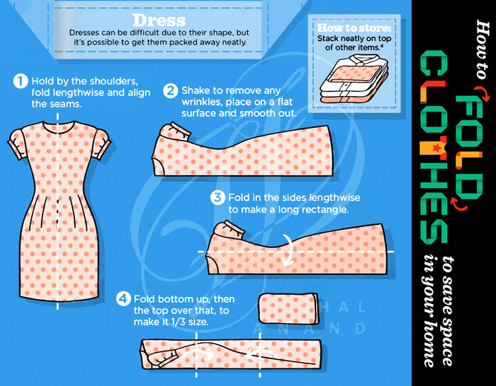 HOW TO FOLD CLOTHES TO SAVE SPACE IN YOUR HOME by Vishal Anand at  Coroflot.com