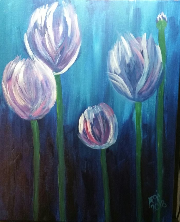 Painting & Vino Work Acrylic Paintings by Angi Hillock at