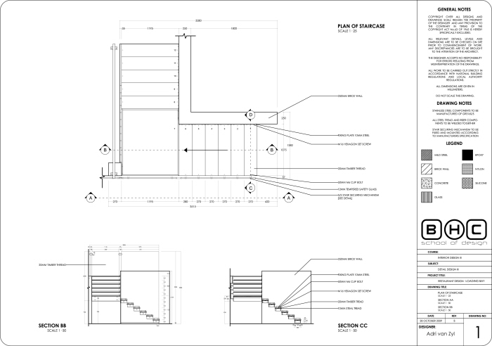 detail design . staircase by adri van zyl at Coroflot.com