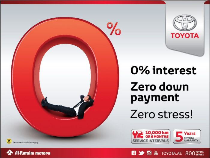 Toyota ZERO Percent Campaign by Tarek Damouri at Coroflot.com