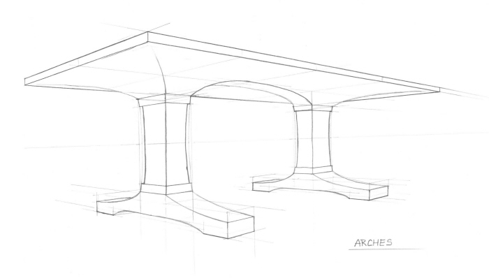 Arches Table by Philip White at Coroflot.com