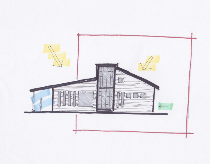 Architectural Sketches by Greg Goldstone at
