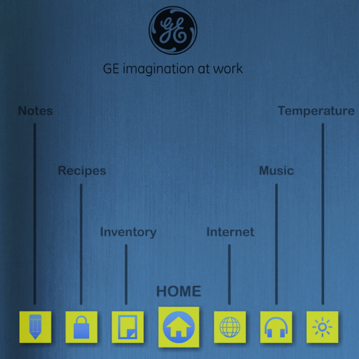 GE Refrigerator Door Touchscreen Interface by Richard Martinez at
