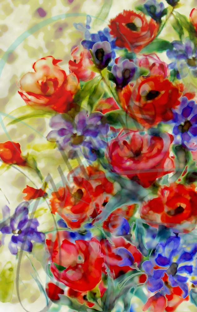 silk painting by julie jennings at