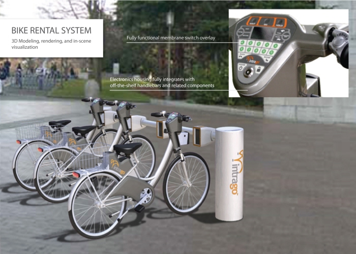 Bike rental system by Andrew Sawyer at Coroflot.com