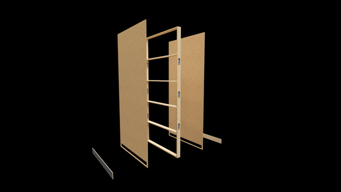 Saltbox modular build out by nate nelson at Coroflot.com