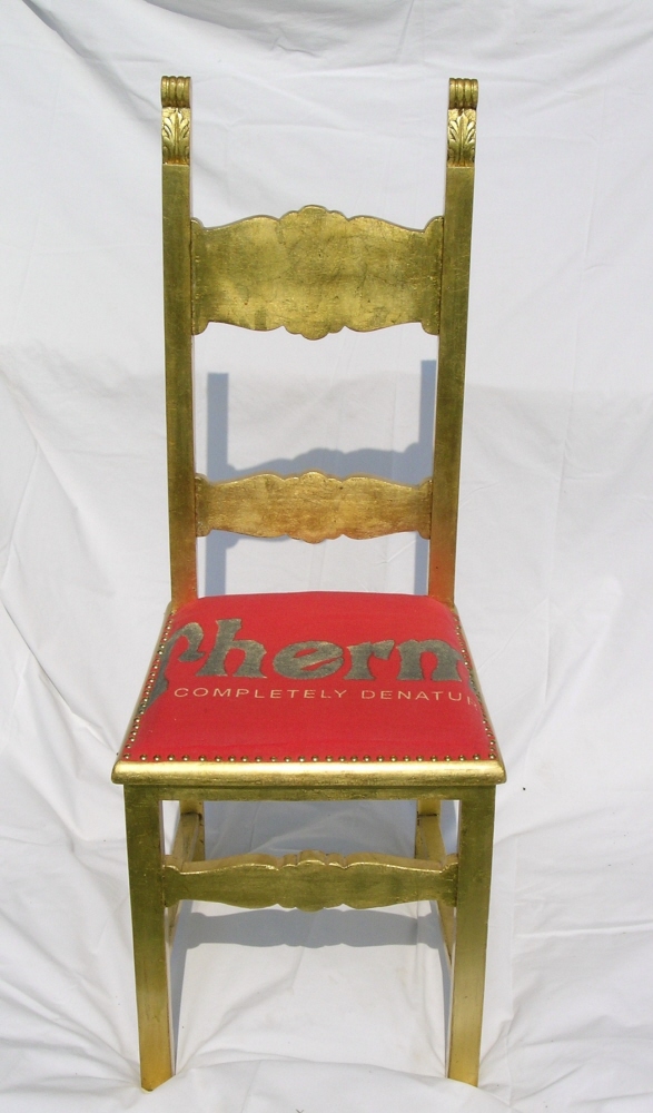 gold leaf chairs by MARIKA SANTONI at