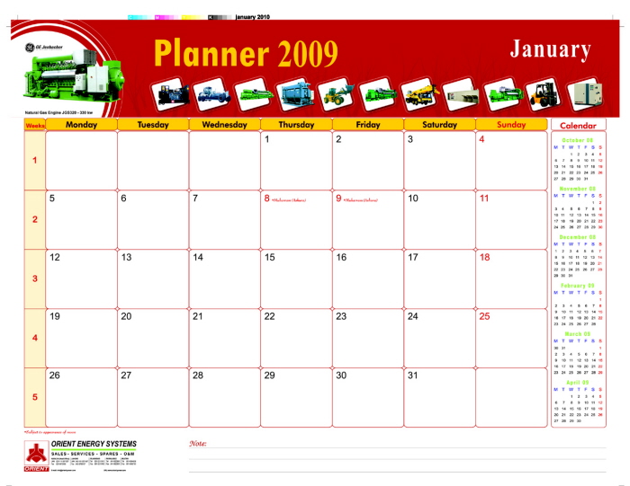 Planner and Calendars by Mohammed Fahad at