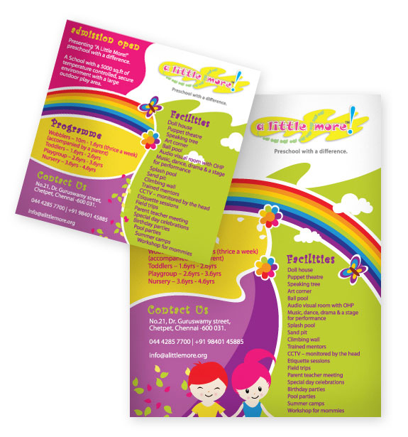 A Little More! preschool by i am for design studio at Coroflot.com