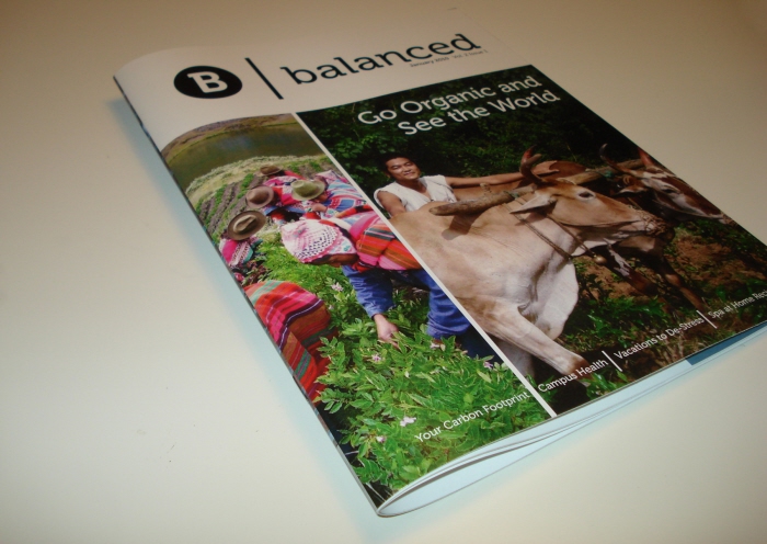 Magazine Ad Using Balance Balanced Magazine by Lauren Graef Donovan at Coroflot.com