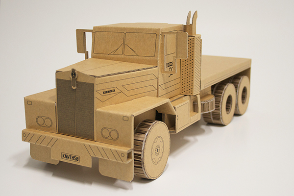 cardboard kenworth truck by mat bogust at coroflot com design n cut mat