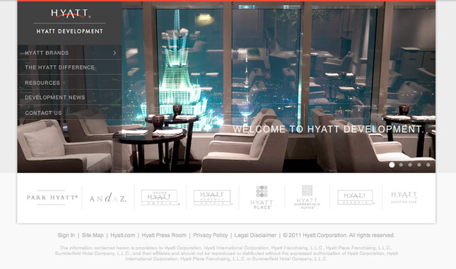 Hyatt Development by Static Interactive at Coroflot.com