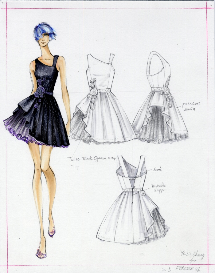 Mentor Project for Forever 21 Prom dress inspired by Dior New Look by